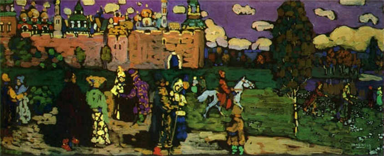 A Russian Scene 1904 Wassily Kandinsky Abstract Oil Painting